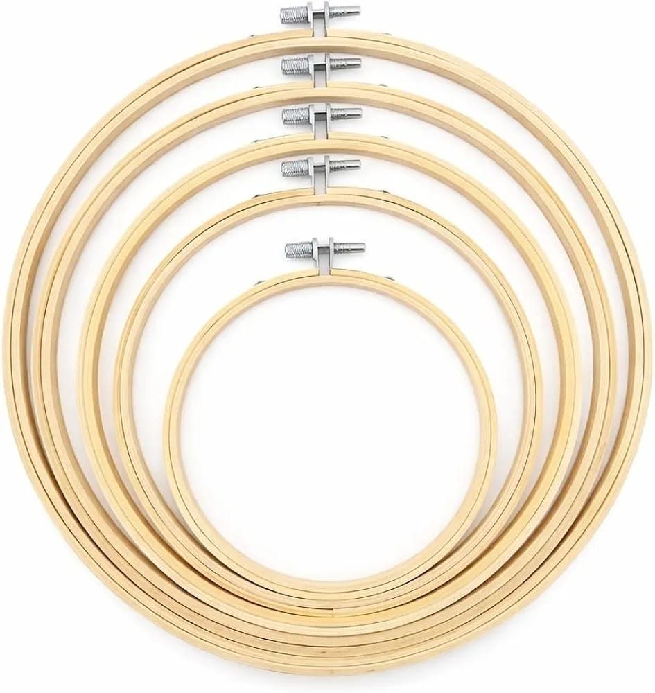 Embroidery Hoop – Bamboo Cross Stitch Frame (9cm–25cm)
