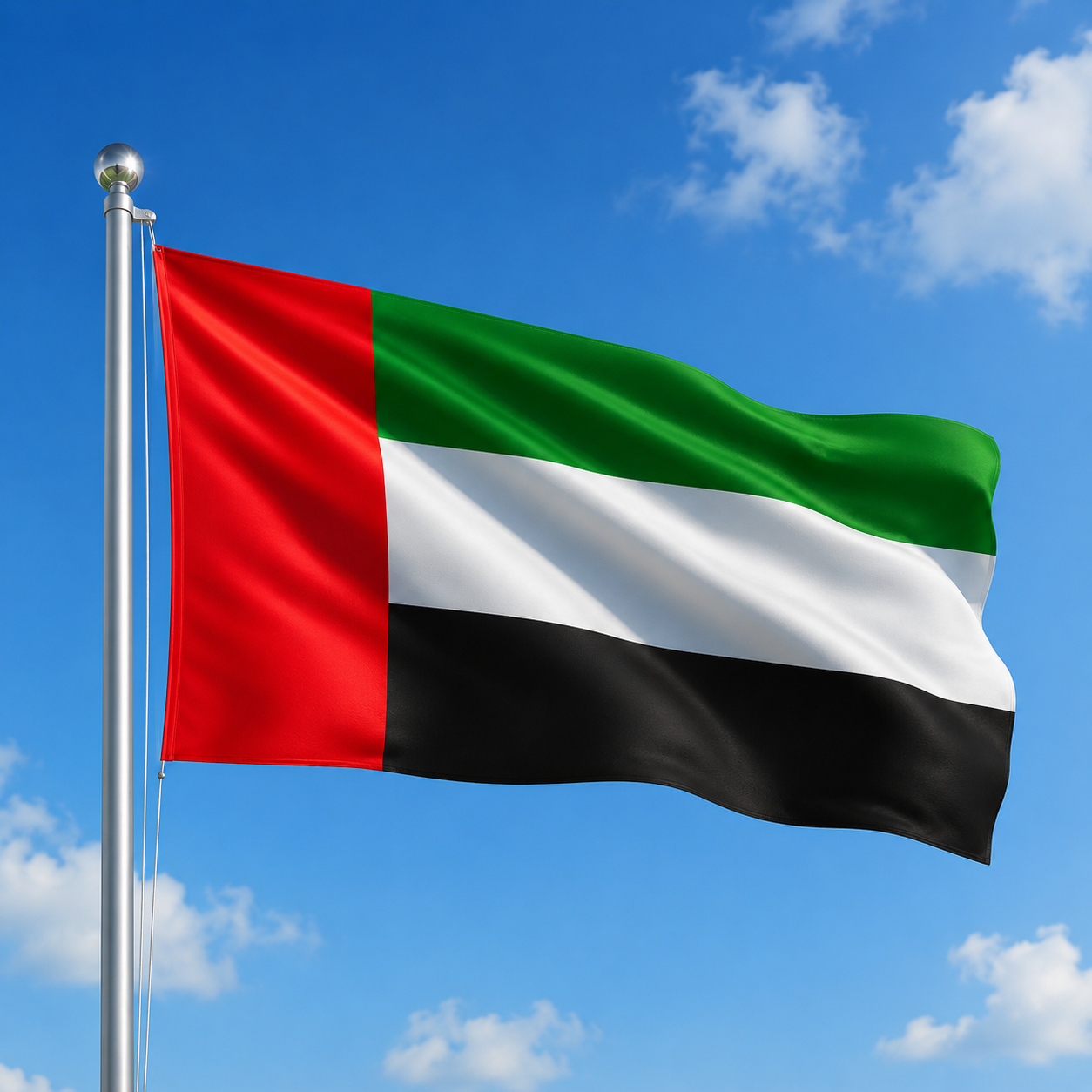 United Arab Emirates (UAE) Cloth Flag – Premium Polyester | Indoor & Outdoor