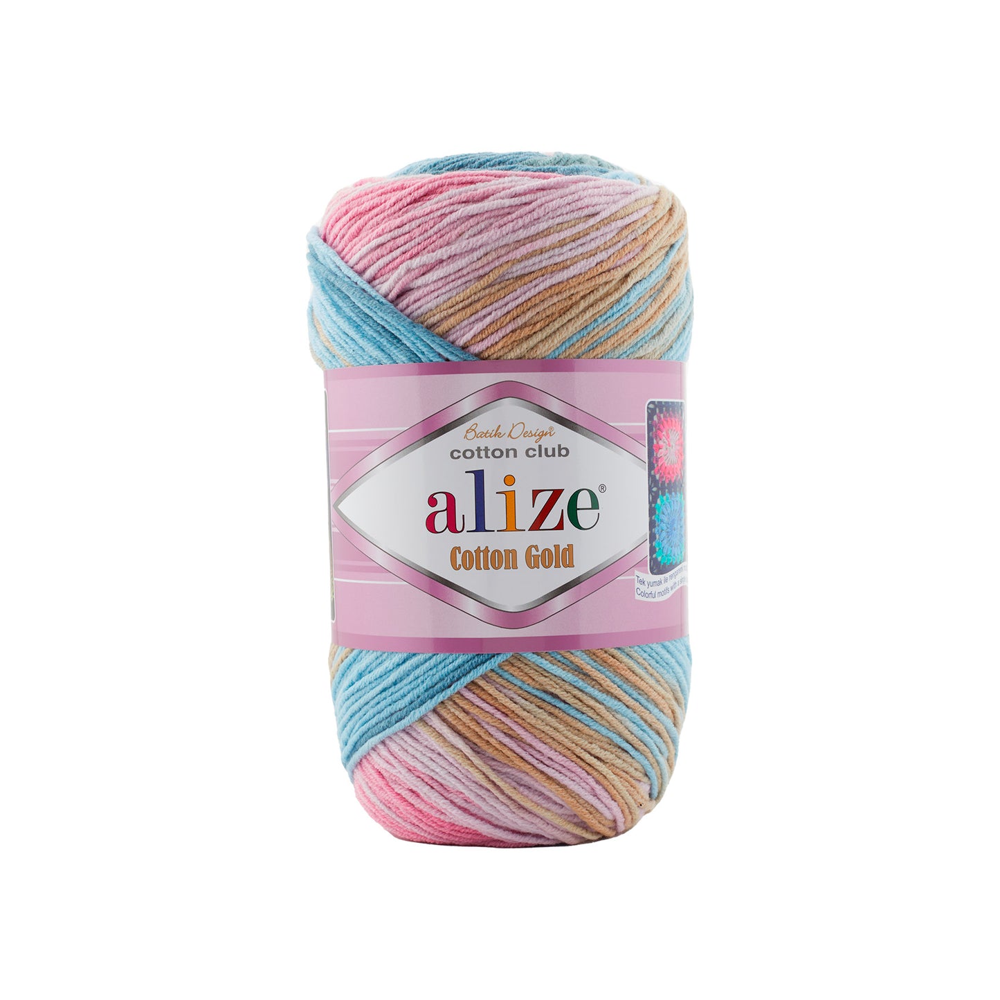 Alize Cotton Gold Batik Yarn – 55% Cotton, 45% Acrylic Knitting & Crochet Yarn (100g)