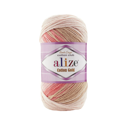 Alize Cotton Gold Batik Yarn – 55% Cotton, 45% Acrylic Knitting & Crochet Yarn (100g)