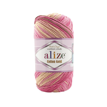 Alize Cotton Gold Batik Yarn – 55% Cotton, 45% Acrylic Knitting & Crochet Yarn (100g)