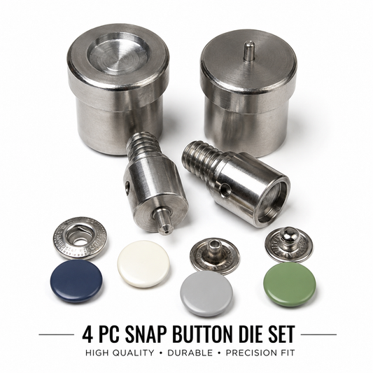 4 PCS Snap Button Die Set for Hand Press Machine | Snap Fastener Installation Tool 445