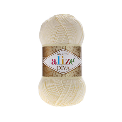 Alize Diva Yarn | 100% Microfiber Acrylic Crochet & Knitting Yarn
