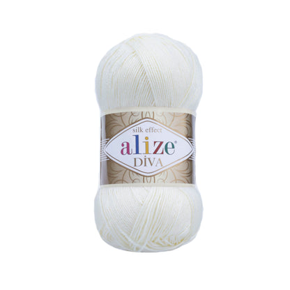 Alize Diva Yarn | 100% Microfiber Acrylic Crochet & Knitting Yarn