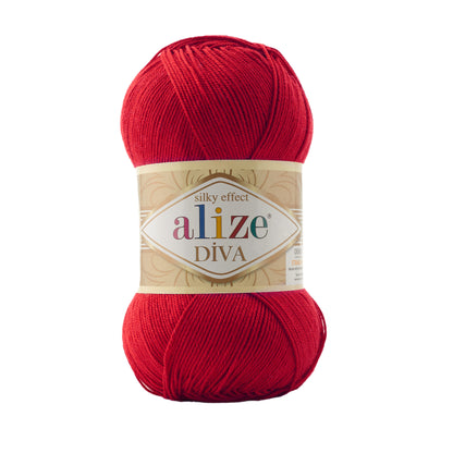 Alize Diva Yarn | 100% Microfiber Acrylic Crochet & Knitting Yarn