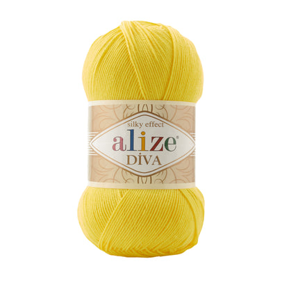 Alize Diva Yarn | 100% Microfiber Acrylic Crochet & Knitting Yarn