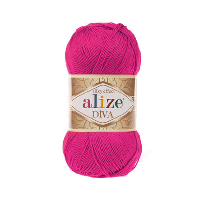Alize Diva Yarn | 100% Microfiber Acrylic Crochet & Knitting Yarn