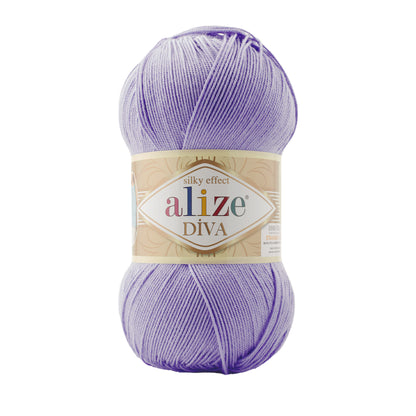 Alize Diva Yarn | 100% Microfiber Acrylic Crochet & Knitting Yarn