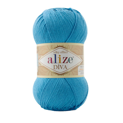 Alize Diva Yarn | 100% Microfiber Acrylic Crochet & Knitting Yarn