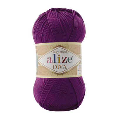 Alize Diva Yarn | 100% Microfiber Acrylic Crochet & Knitting Yarn