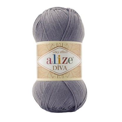 Alize Diva Yarn | 100% Microfiber Acrylic Crochet & Knitting Yarn