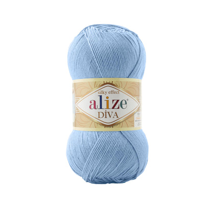 Alize Diva Yarn | 100% Microfiber Acrylic Crochet & Knitting Yarn