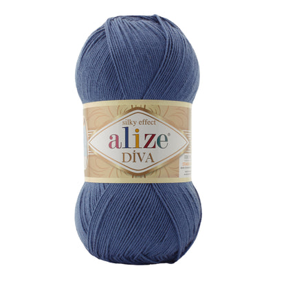 Alize Diva Yarn | 100% Microfiber Acrylic Crochet & Knitting Yarn