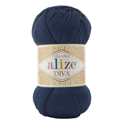 Alize Diva Yarn | 100% Microfiber Acrylic Crochet & Knitting Yarn