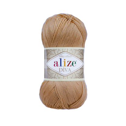 Alize Diva Yarn | 100% Microfiber Acrylic Crochet & Knitting Yarn