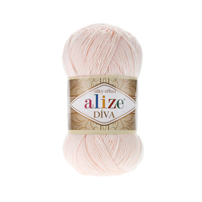 Alize Diva Yarn | 100% Microfiber Acrylic Crochet & Knitting Yarn