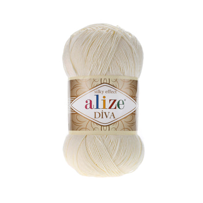 Alize Diva Yarn | 100% Microfiber Acrylic Crochet & Knitting Yarn