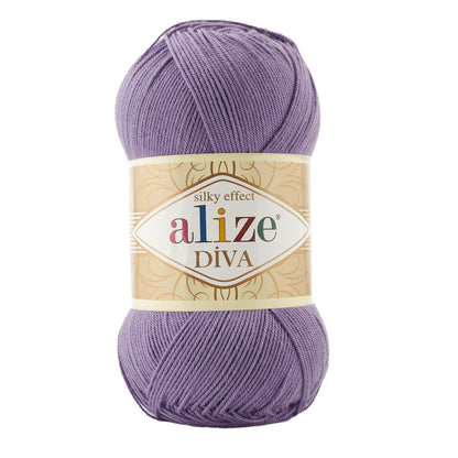 Alize Diva Yarn | 100% Microfiber Acrylic Crochet & Knitting Yarn