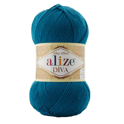 Alize Diva Yarn | 100% Microfiber Acrylic Crochet & Knitting Yarn