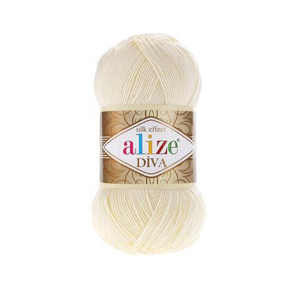 Alize Diva Yarn | 100% Microfiber Acrylic Crochet & Knitting Yarn