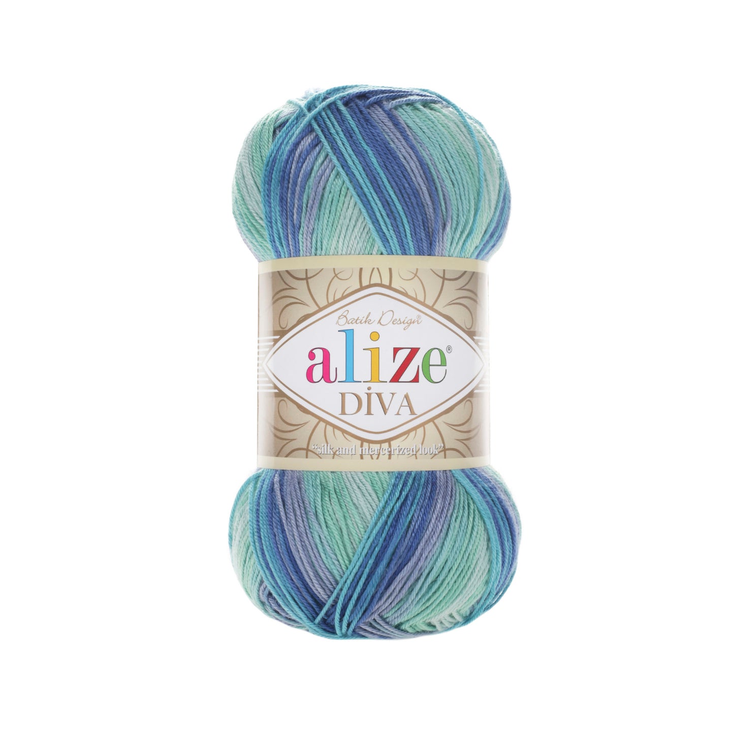 Alize Diva Batik Microfiber Acrylic Yarn – 100g Multicolor Knitting & Crochet Yarn