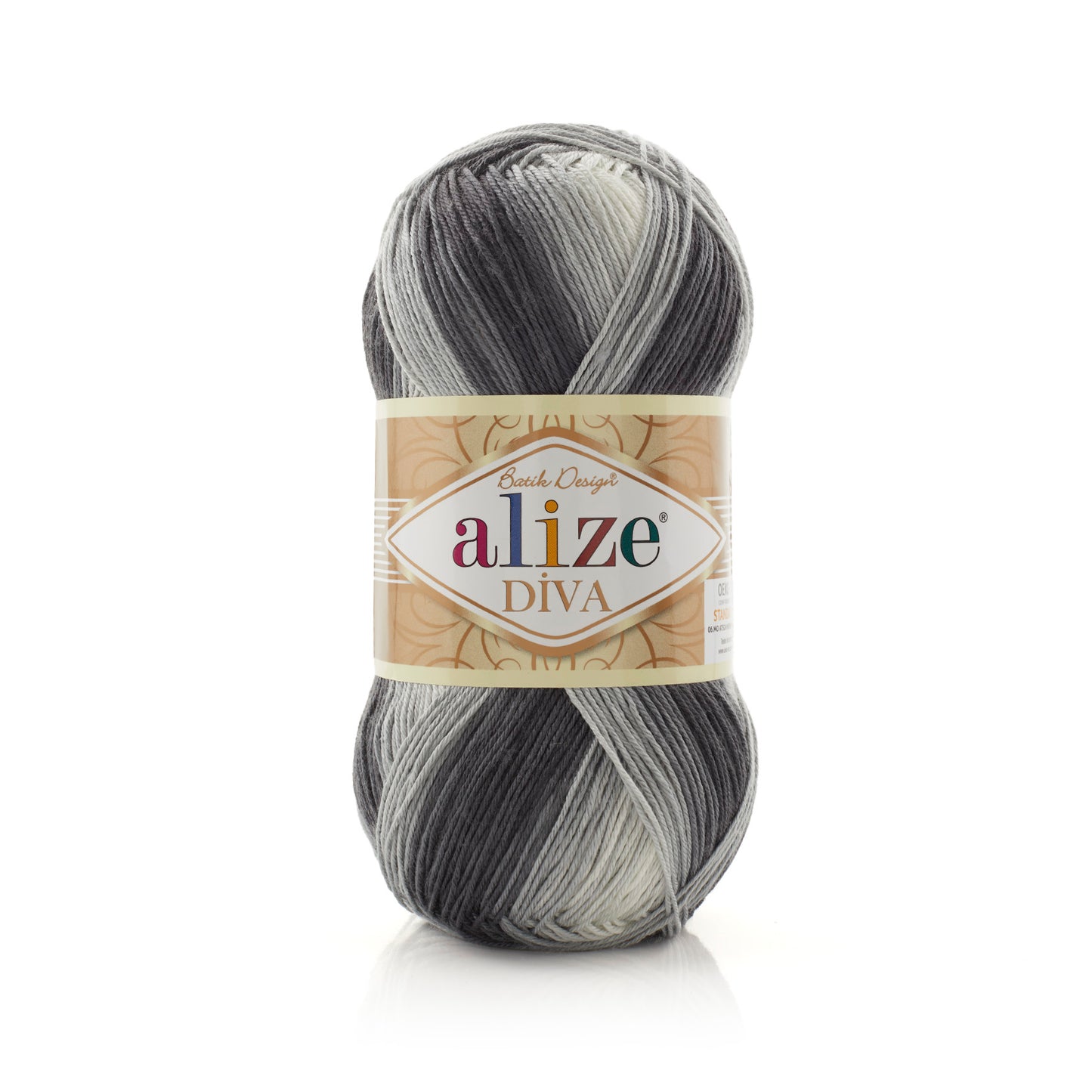 Alize Diva Batik Microfiber Acrylic Yarn – 100g Multicolor Knitting & Crochet Yarn