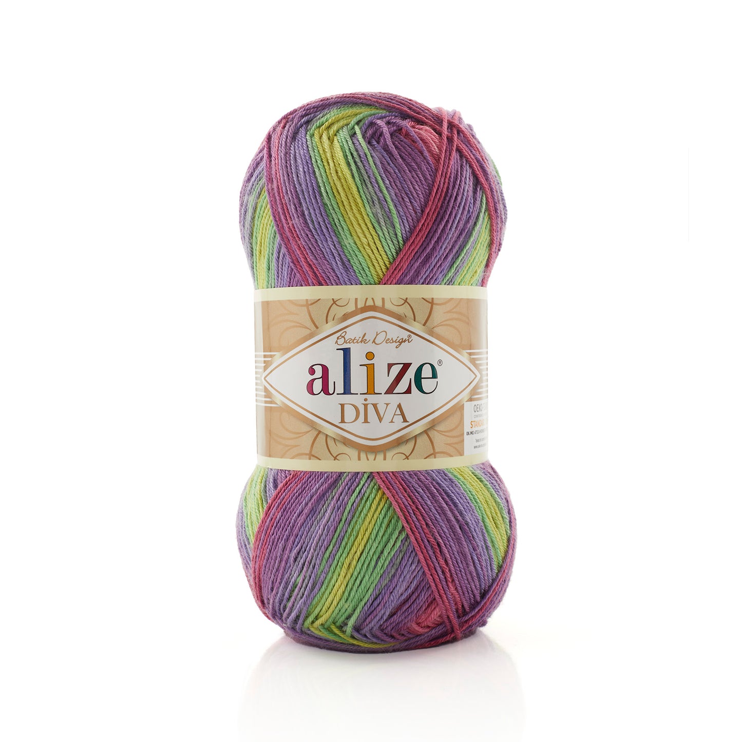 Alize Diva Batik Microfiber Acrylic Yarn – 100g Multicolor Knitting & Crochet Yarn