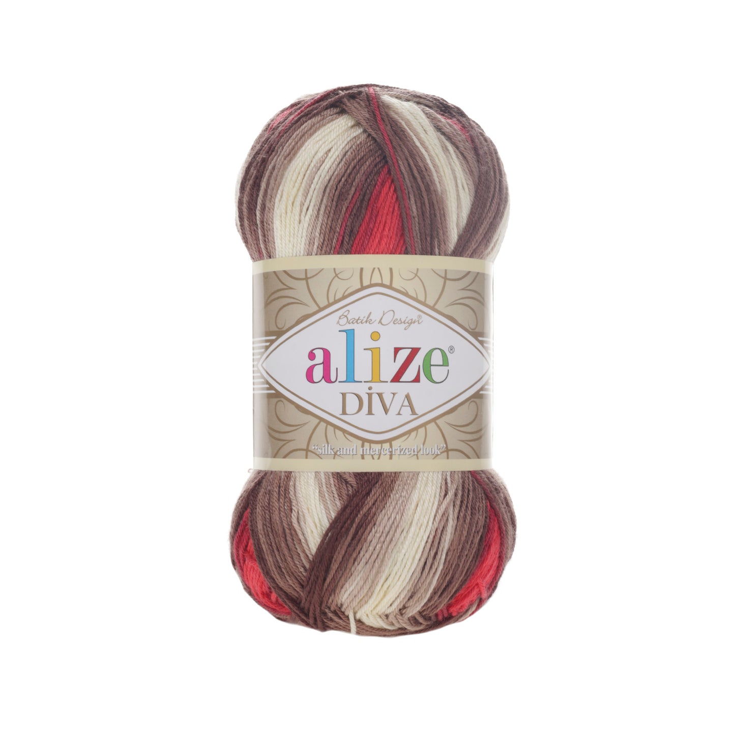 Alize Diva Batik Microfiber Acrylic Yarn – 100g Multicolor Knitting & Crochet Yarn