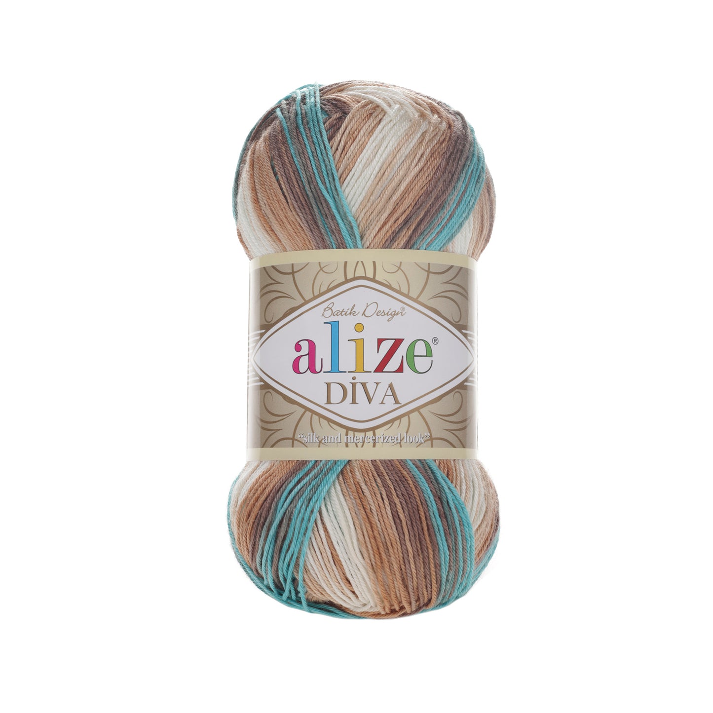 Alize Diva Batik Microfiber Acrylic Yarn – 100g Multicolor Knitting & Crochet Yarn