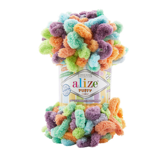 Alize Puffy Color Loop Yarn | Finger Knitting Yarn