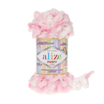 Alize Puffy Color loop yarn for crochet and finger knitting