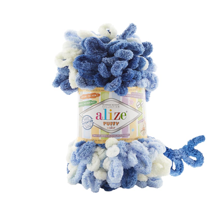 Alize Puffy Color Yarn 100g | Loop Yarn for Finger Knitting & Crochet