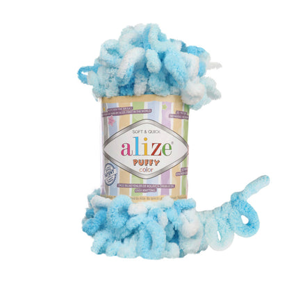 Alize Puffy Color Yarn 100g | Loop Yarn for Finger Knitting & Crochet