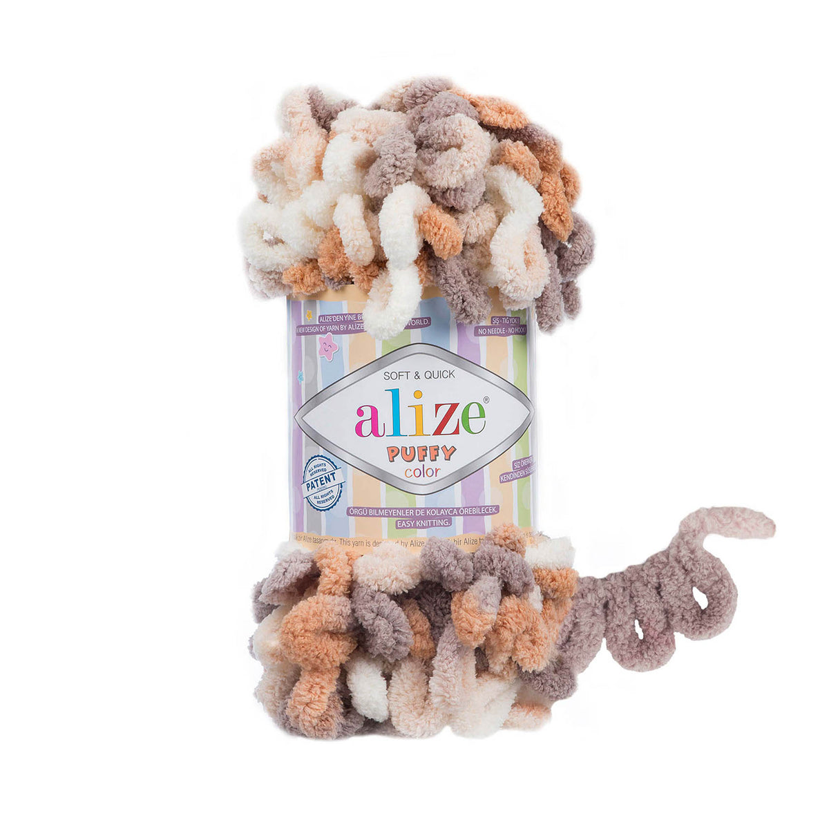 Alize Puffy Color Yarn 100g | Loop Yarn for Finger Knitting & Crochet