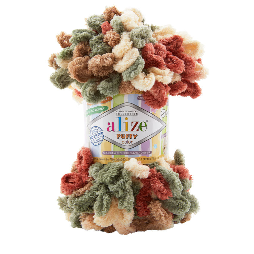 Alize Puffy Color Yarn 100g | Loop Yarn for Finger Knitting & Crochet