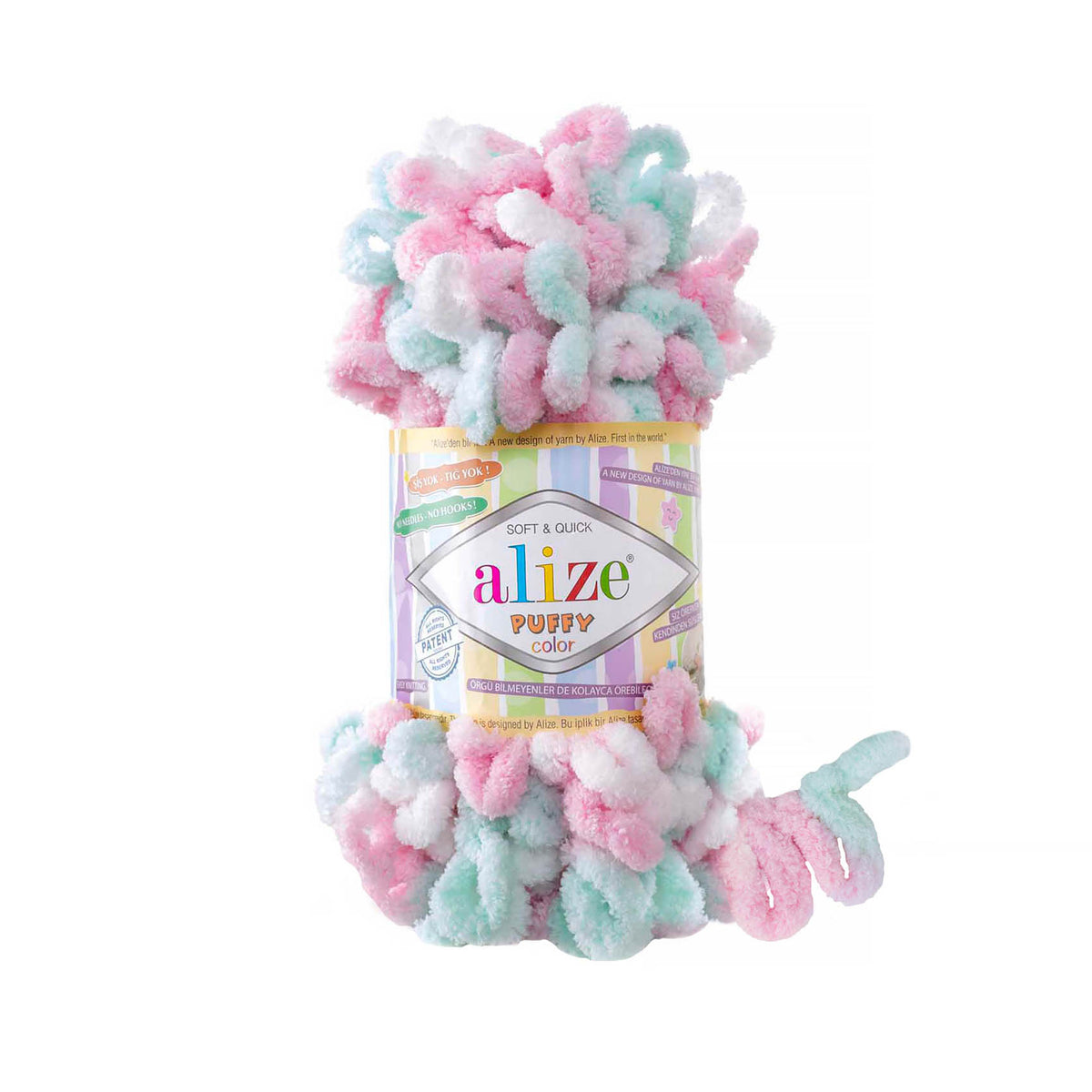 Alize Puffy Color Yarn 100g | Loop Yarn for Finger Knitting & Crochet