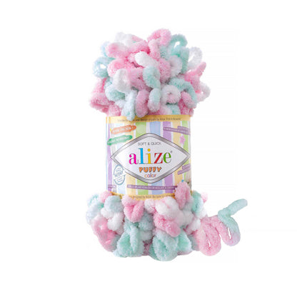 Alize Puffy Color Yarn 100g | Loop Yarn for Finger Knitting & Crochet