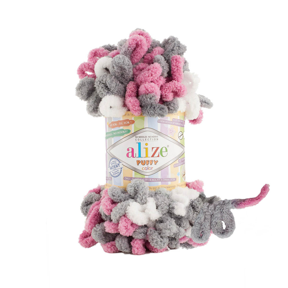 Alize Puffy Color Yarn 100g | Loop Yarn for Finger Knitting & Crochet