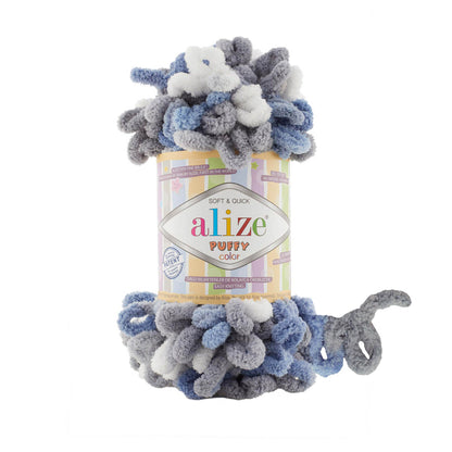Alize Puffy Color Yarn 100g | Loop Yarn for Finger Knitting & Crochet