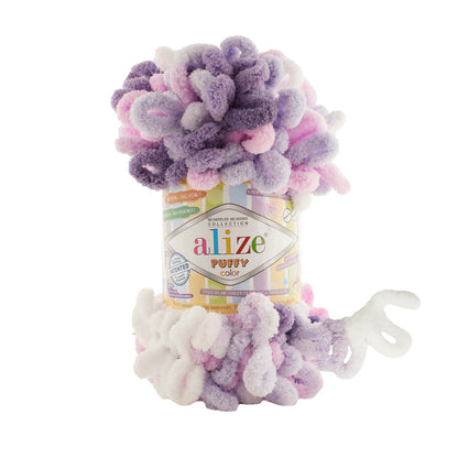 Alize Puffy Color Yarn 100g | Loop Yarn for Finger Knitting & Crochet