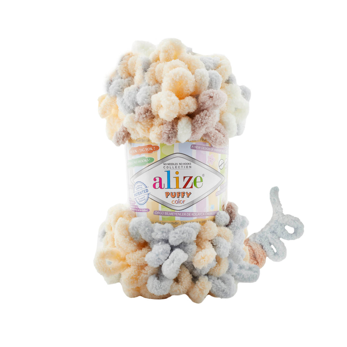 Alize Puffy Color Yarn 100g | Loop Yarn for Finger Knitting & Crochet