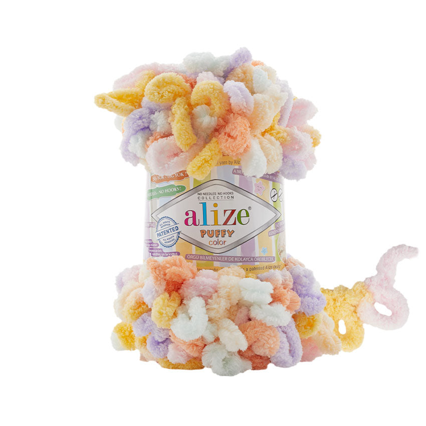 Alize Puffy Color Yarn 100g | Loop Yarn for Finger Knitting & Crochet