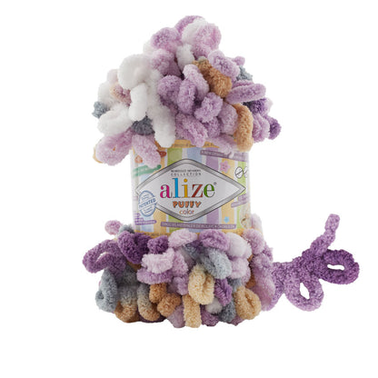 Alize Puffy Color Yarn 100g | Loop Yarn for Finger Knitting & Crochet