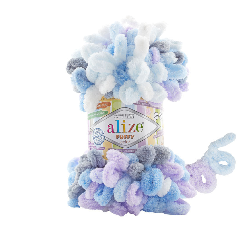 Alize Puffy Color Yarn 100g | Loop Yarn for Finger Knitting & Crochet