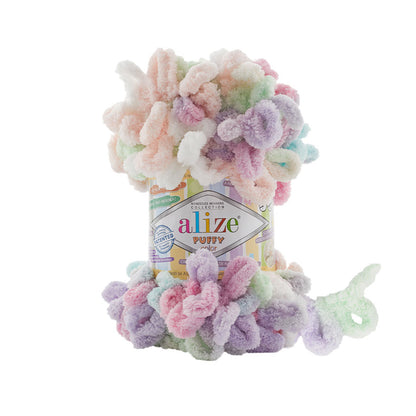 Alize Puffy Color Yarn 100g | Loop Yarn for Finger Knitting & Crochet