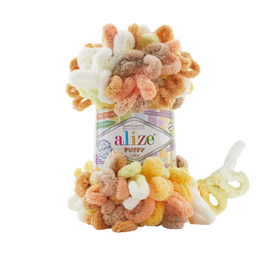 Alize Puffy Color Yarn 100g | Loop Yarn for Finger Knitting & Crochet