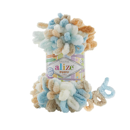 Alize Puffy Color Yarn 100g | Loop Yarn for Finger Knitting & Crochet