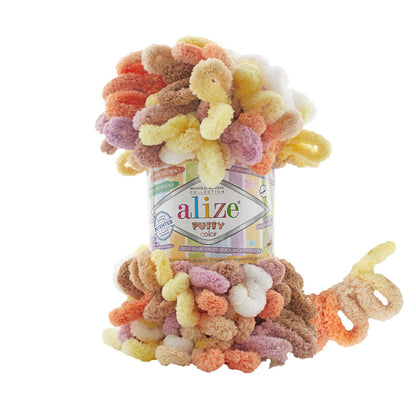 Alize Puffy Color Yarn 100g | Loop Yarn for Finger Knitting & Crochet