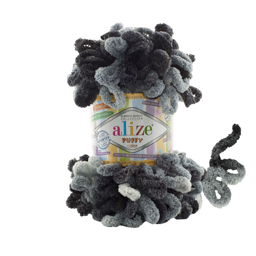 Alize Puffy Color Yarn 100g | Loop Yarn for Finger Knitting & Crochet