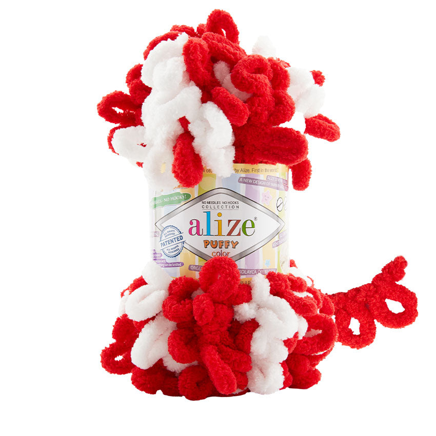 Alize Puffy Color Yarn 100g | Loop Yarn for Finger Knitting & Crochet